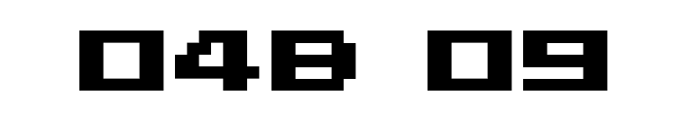 04b 09 font preview