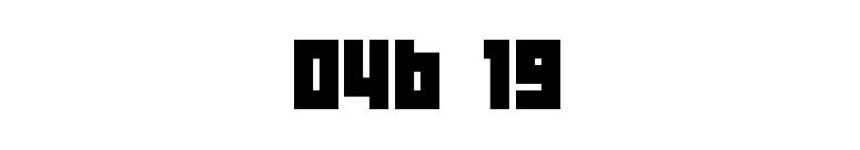 04b 19 font preview