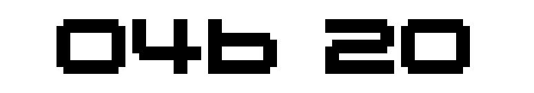 04b 20 font preview