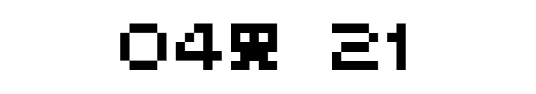 04b 21 font preview