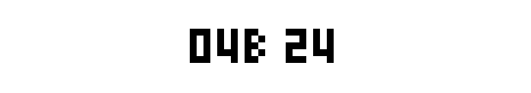 04b 24 font preview
