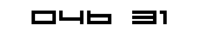 04b 31 font preview