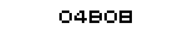 04b08 font preview