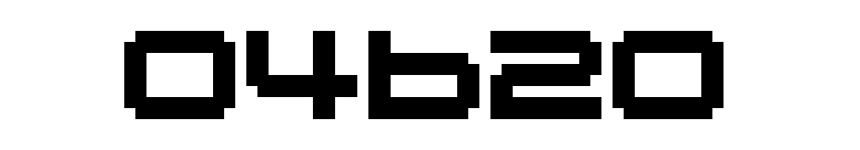 04b20 font preview