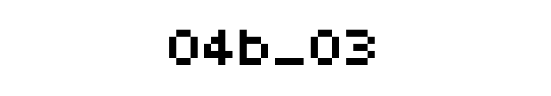 04b_03 font preview