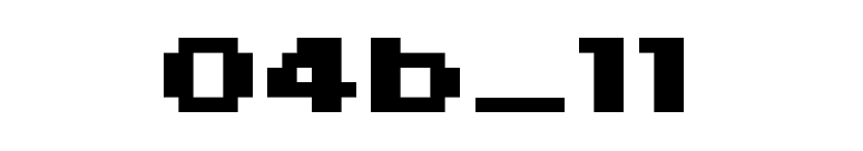 04b_11 font preview