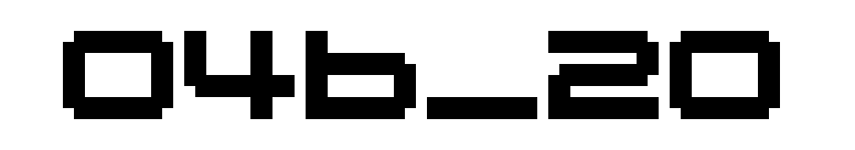 04b_20 font preview