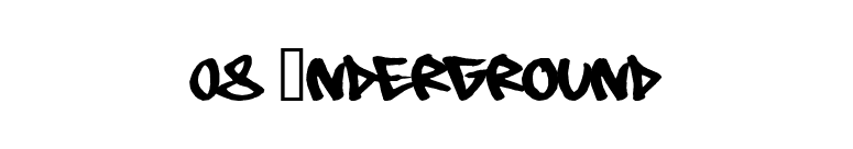 08 Underground font preview