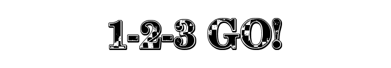 1-2-3 GO! font preview