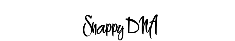 1 Snappy DNA font preview