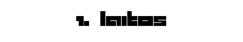 1. laitos font preview