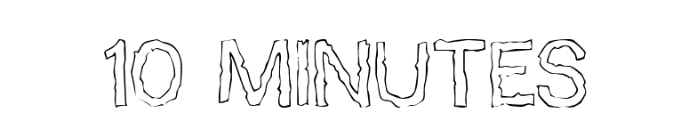 10 Minutes font preview