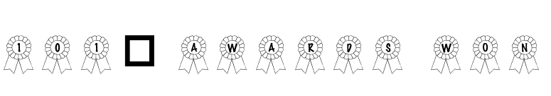 101! Awards Won font preview