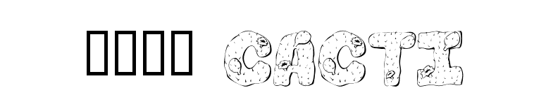 101! Cacti font preview