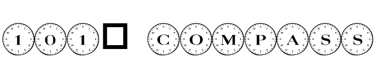 101! Compass font preview