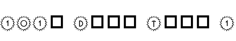 101! Deco Type 1 font preview