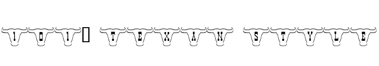 101! Texan Style font preview