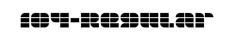 104-Regular font preview