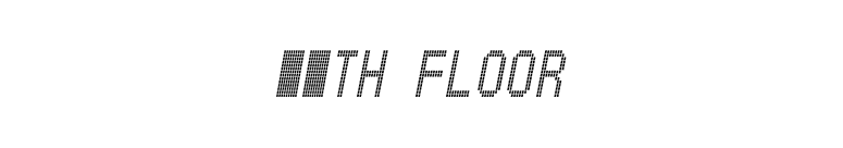 11th floor font preview