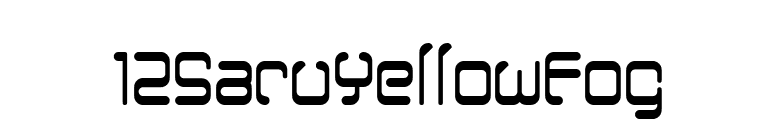 12SaruYellowFog font preview