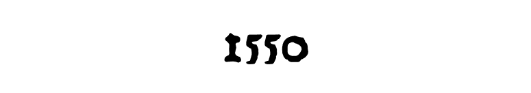 1550 font preview