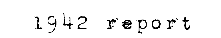 1942 report font preview