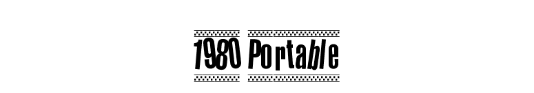 1980 Portable font preview