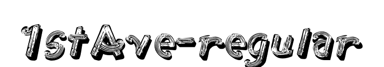 1stAve-regular font preview