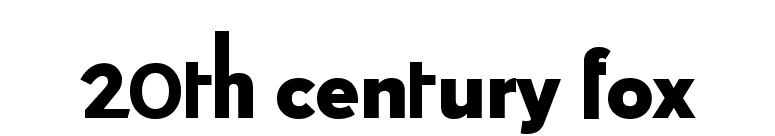 20th century fox font preview