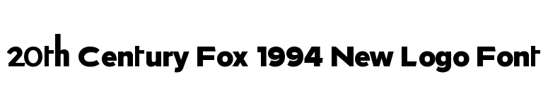 20th Century Fox 1994 New Logo Font font preview