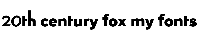 20th century fox my fonts font preview