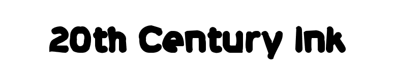 20th Century Ink font preview