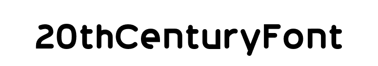 20thCenturyFont font preview
