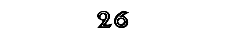 26 font preview