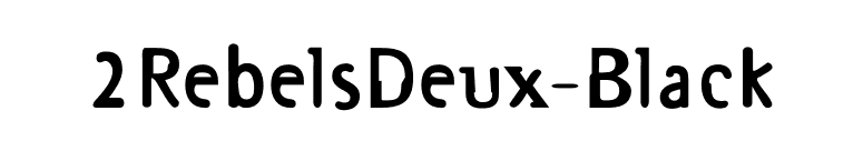 2RebelsDeux-Black font preview