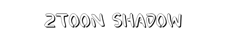 2Toon Shadow font preview