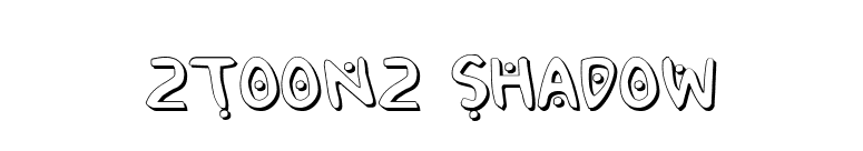2Toon2 Shadow font preview