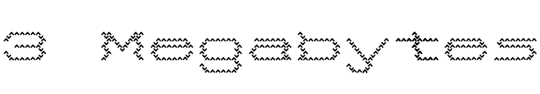 3 Megabytes font preview
