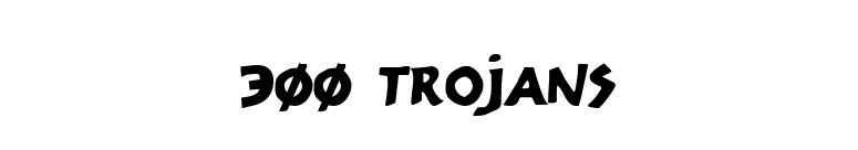 300 Trojans font preview