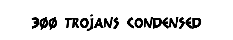 300 Trojans Condensed font preview