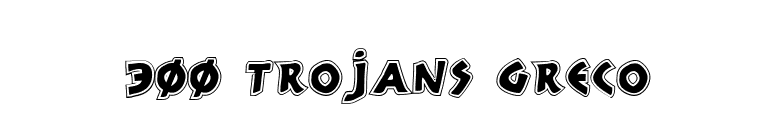300 Trojans Greco font preview