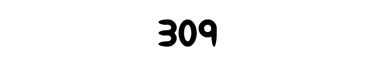 309 font preview