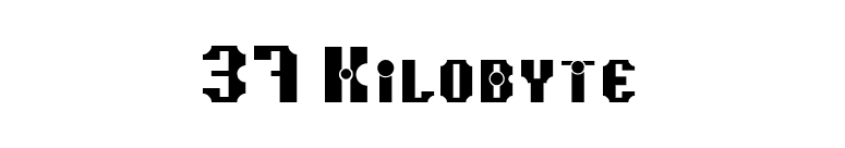 37 Kilobyte font preview