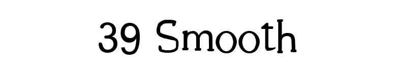 39 Smooth font preview
