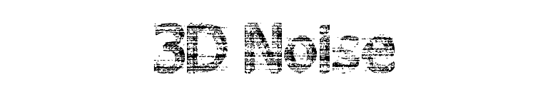 3D Noise font preview