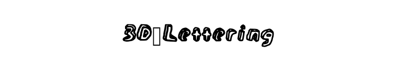 3D_Lettering font preview