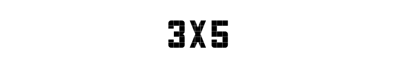 3x5 font preview