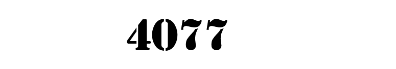 4077th font preview