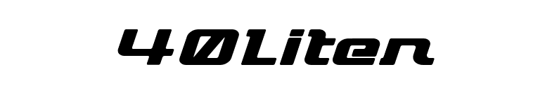 40Liter font preview