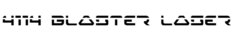 4114 Blaster Laser font preview